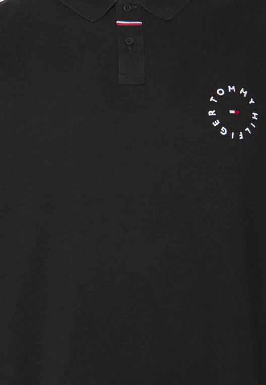 חולצת פולו עם לוגו עגול NX208134 שָׁחוֹר Tommy Hilfiger