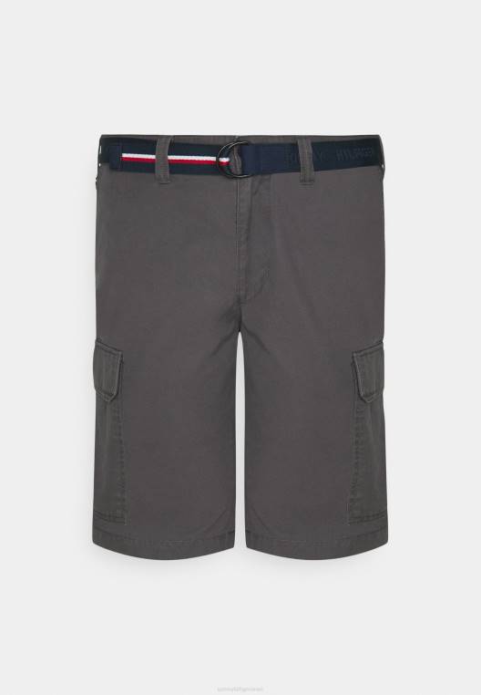 מכנסי חגורת חגורת ג'ון קרגו NX208142 אפר כהה Tommy Hilfiger