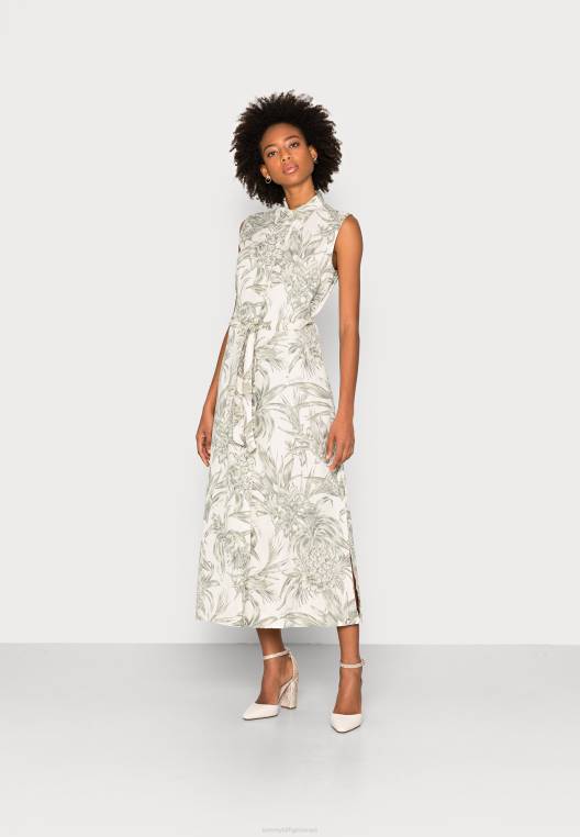 שמלת יום NX208143 אי אננס/ecru Tommy Hilfiger