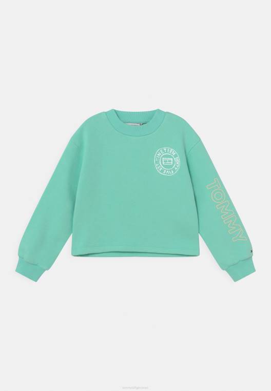 סווטשירט צוות אוברפרינט NX208150 לגונה צלולה Tommy Hilfiger