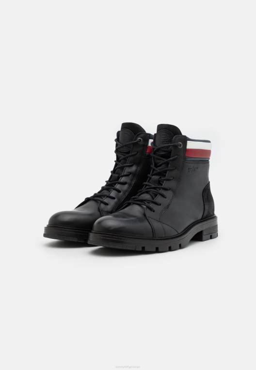 מגפי שרוכים עם צווארון מוגבה NX208152 שָׁחוֹר Tommy Hilfiger