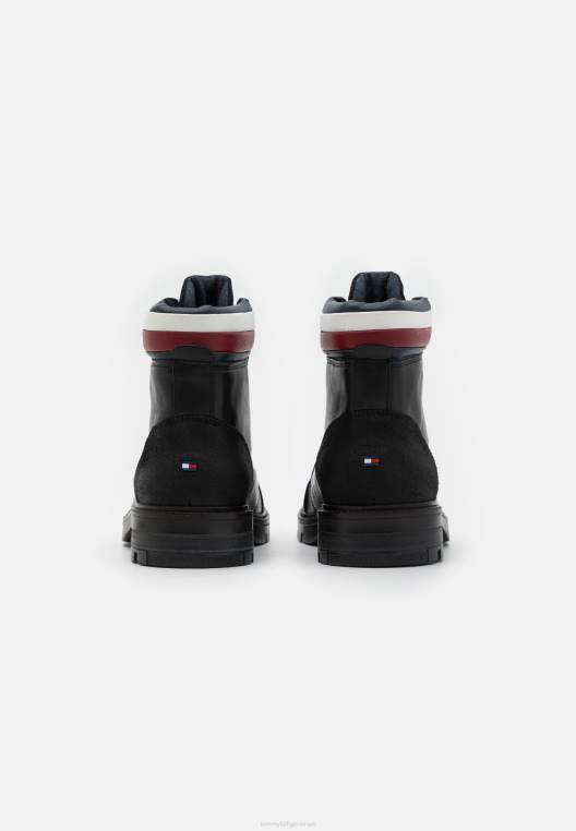 מגפי שרוכים עם צווארון מוגבה NX208152 שָׁחוֹר Tommy Hilfiger