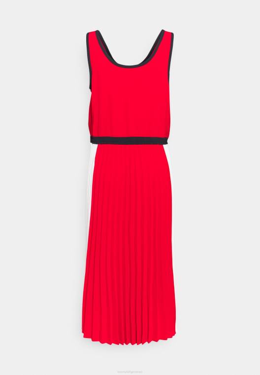 שמלת יום שמלת קפלים NX208153 זיקוקי דינור/dsrt sky/wht colorblock Tommy Hilfiger