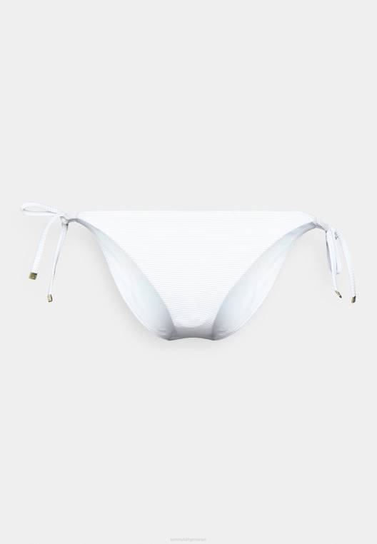 תחתוני ביקיני קשירה צדדית מחרוזת מוצקה NX208164 לבן Tommy Hilfiger