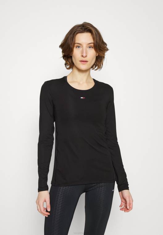 חולצה רגילה עם שרוולים ארוכים NX208179 שָׁחוֹר Tommy Hilfiger