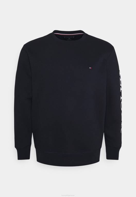 סווטשירט עם צווארון לוגו NX208208 שמיים מדבריים Tommy Hilfiger