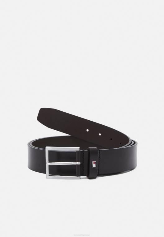 עסקי חגורות המפטון NX208210 חום Tommy Hilfiger