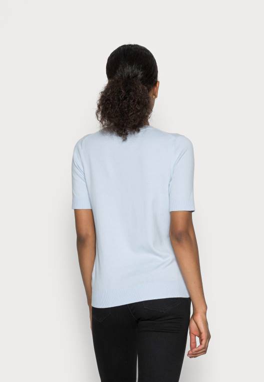 חולצת טריקו בסיסית NX208212 כחול מבריז Tommy Hilfiger