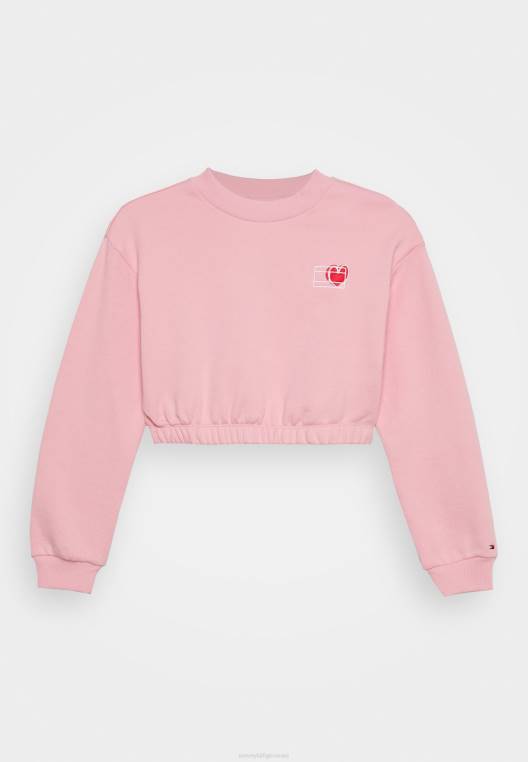 סווטשירט ליום האהבה NX208213 ורוד קרחון Tommy Hilfiger