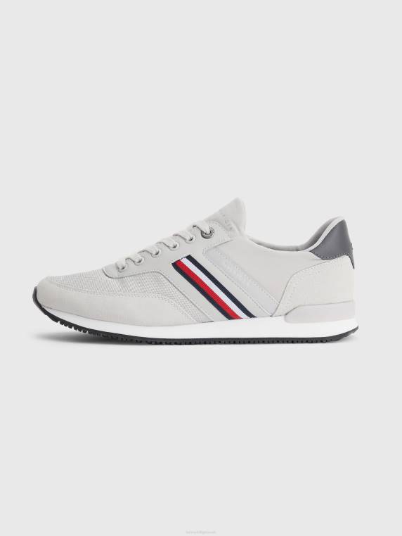 מאמנים איקוניים NX20822 לחישה אפורה Tommy Hilfiger