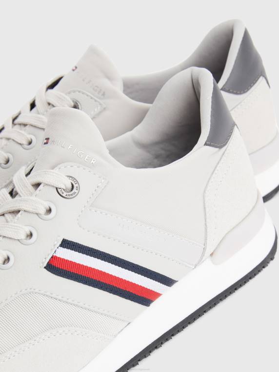 מאמנים איקוניים NX20822 לחישה אפורה Tommy Hilfiger