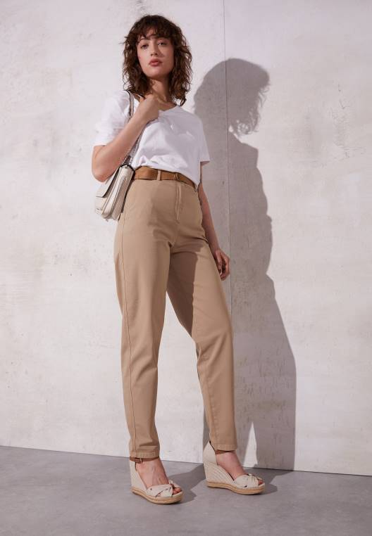 סנדלים בסיסיים עם עקבים עם אצבע פתוחה NX208236 בז' קלאסי Tommy Hilfiger