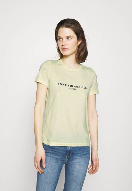 חולצת טי רגילה בהדפס טי NX208278 צהוב Tommy Hilfiger