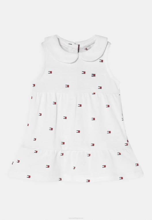 שמלת יום שמלת דגל תינוק NX208289 לבן Tommy Hilfiger