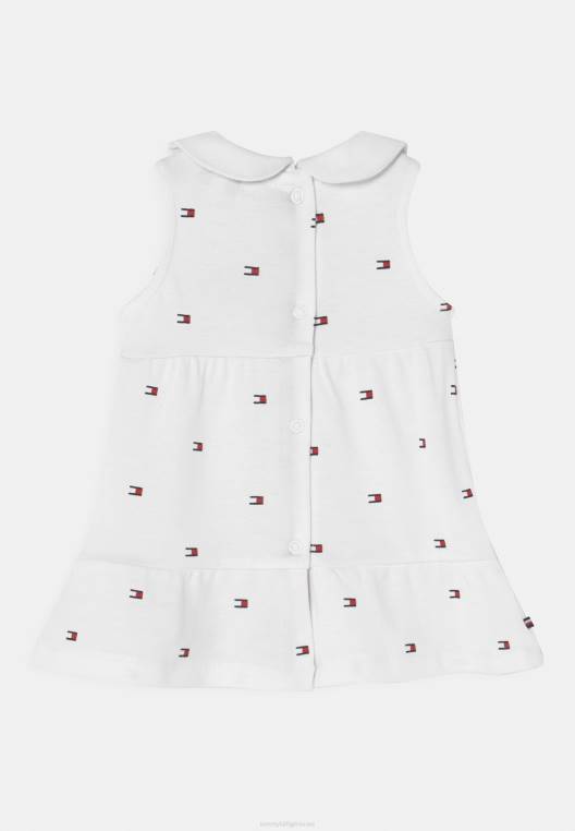 שמלת יום שמלת דגל תינוק NX208289 לבן Tommy Hilfiger