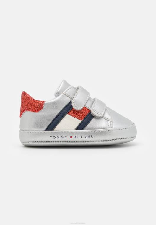 נעליים ראשונות NX208331 כסף Tommy Hilfiger