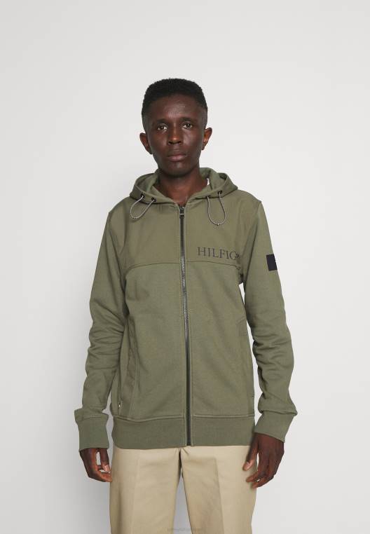 סווטשירט עם רוכסן באמצעות רוכסן NX208348 הר סלעי Tommy Hilfiger