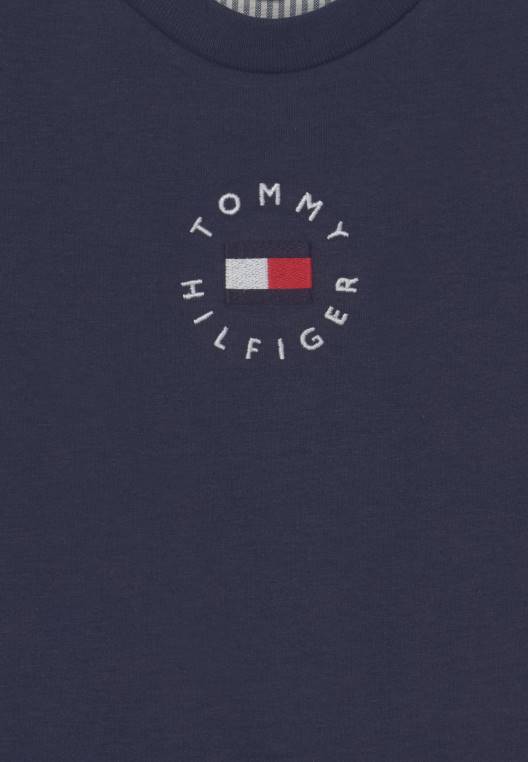 טי שירט עם תג מורשת בהדפס יוניסקס NX208349 צי הדמדומים Tommy Hilfiger
