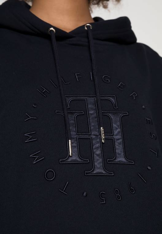 סווטשירט קפוצ'ון גרפי נינוח NX208351 שמיים מדבריים Tommy Hilfiger