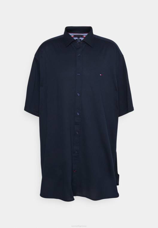 חולצה מוצקה NX208355 שמיים מדבריים Tommy Hilfiger