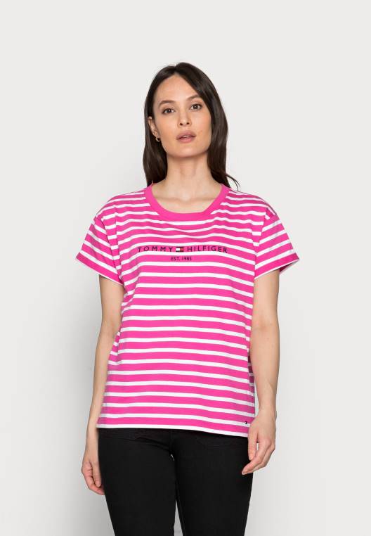 חולצה מודפסת NX208368 וָרוֹד Tommy Hilfiger