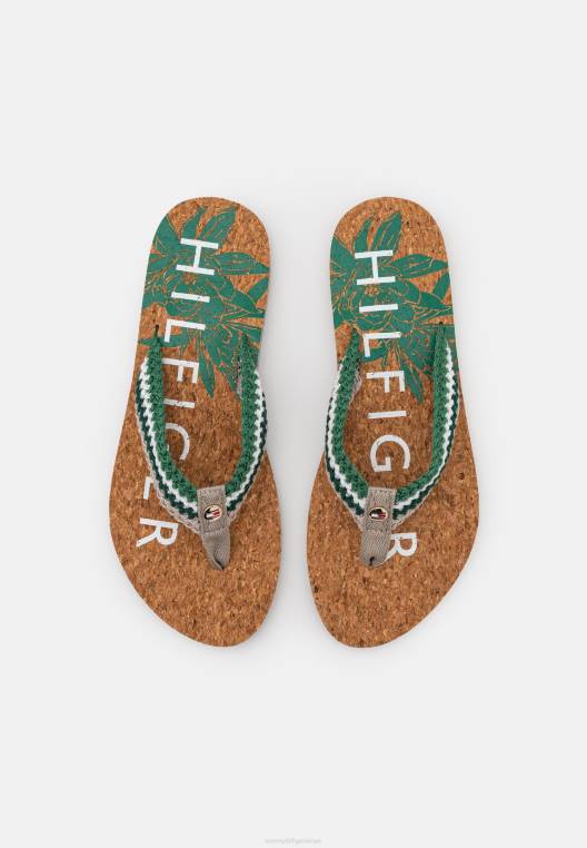 סנדלי טי בר על החוף NX208376 אֶבֶן Tommy Hilfiger