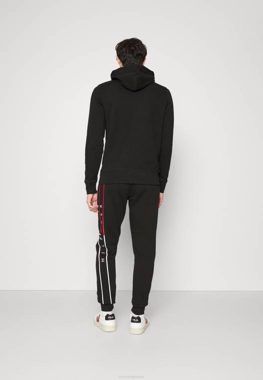 סווטשירט קפוצ'ון דגל גדול NX208380 שָׁחוֹר Tommy Hilfiger