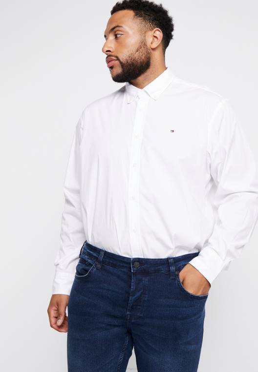 חולצת מתיחה NX208396 לבן Tommy Hilfiger