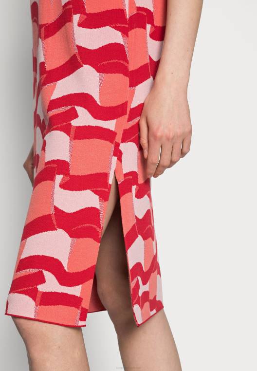 שמלת יום שמלת סמל פולו מידי NX208401 אָדוֹם Tommy Hilfiger