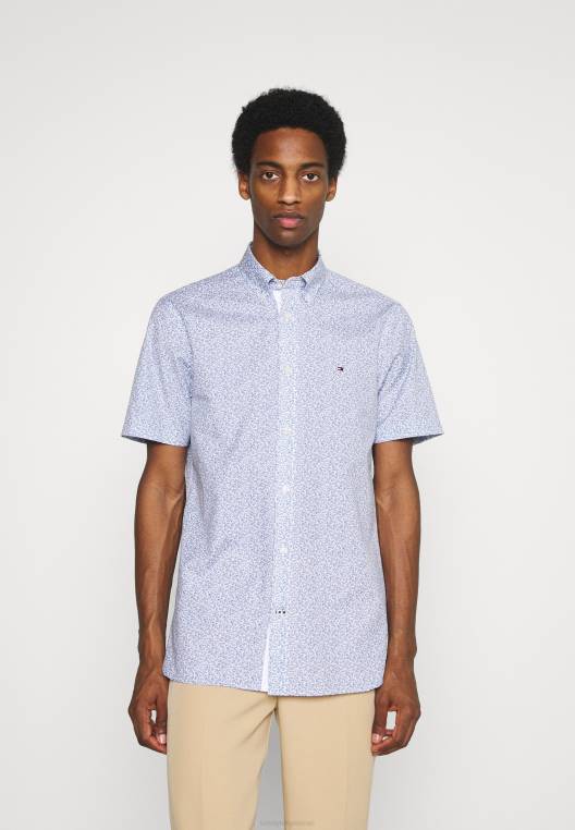 חולצה מיני רכה בהדפס פרחים NX208404 כחול חלוקי נחל Tommy Hilfiger