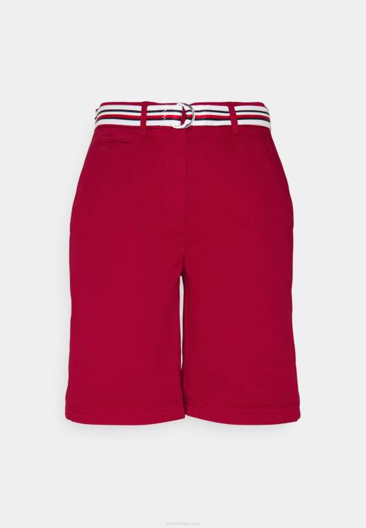 מכנסיים קצרים דקיקים NX208415 אדום ראשוני Tommy Hilfiger
