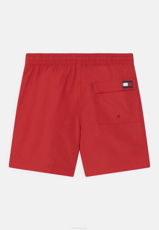 מכנסי שחייה עם שרוך בינוני NX208416 אדום ראשוני Tommy Hilfiger