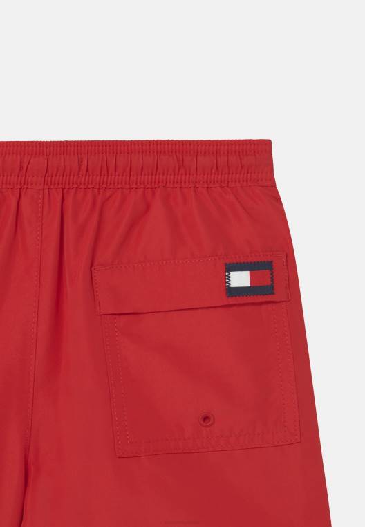 מכנסי שחייה עם שרוך בינוני NX208416 אדום ראשוני Tommy Hilfiger