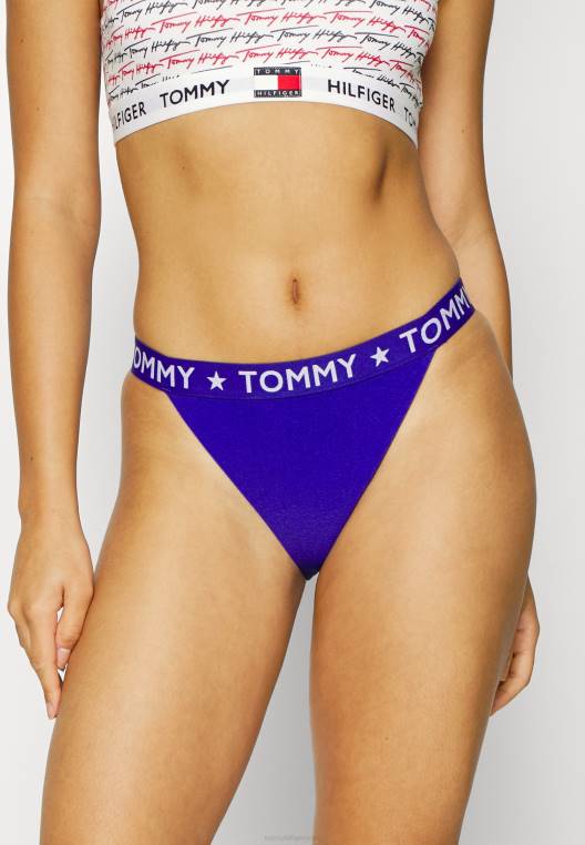 מככבים מכנסי ביקיני חצופים NX208423 כחול ספיר Tommy Hilfiger