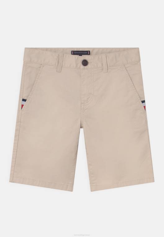 מכנסי גמיש חיוניים NX208428 בז' אבן Tommy Hilfiger