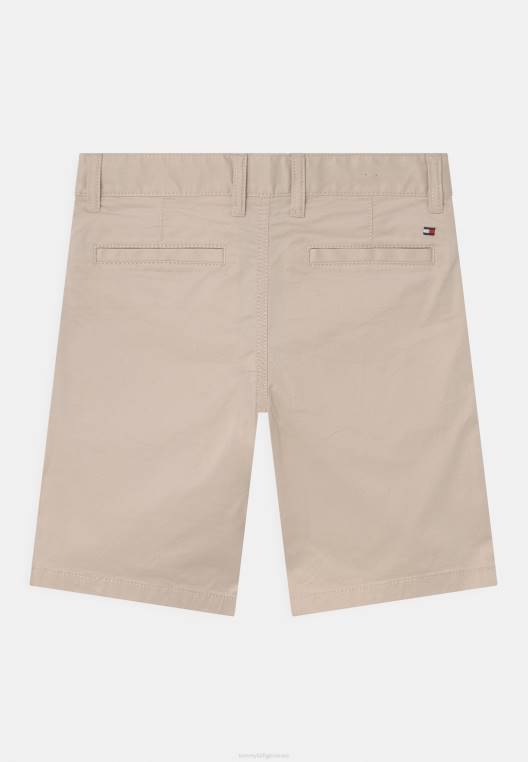 מכנסי גמיש חיוניים NX208428 בז' אבן Tommy Hilfiger