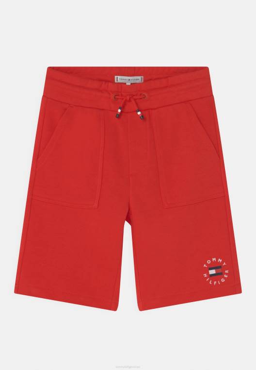 מכנסיים קצרים למיניהם של מורשת NX208449 ארגמן עמוק Tommy Hilfiger