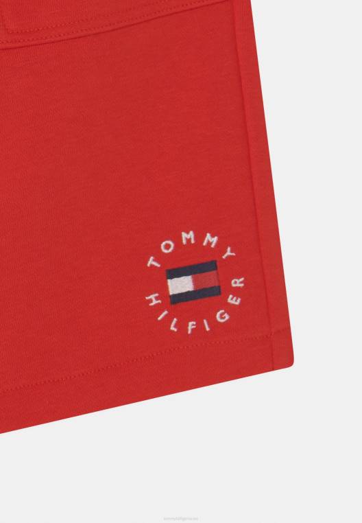 מכנסיים קצרים למיניהם של מורשת NX208449 ארגמן עמוק Tommy Hilfiger