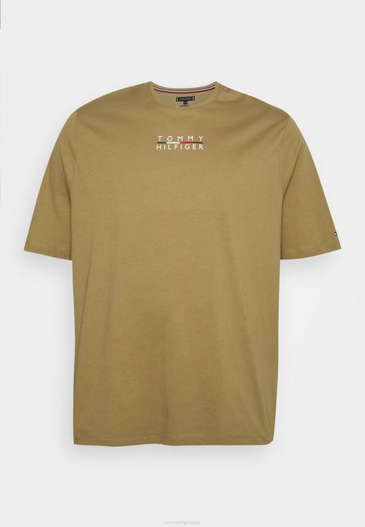 חולצת טי מרובעת עם הדפס לוגו NX208465 woodridge Tommy Hilfiger