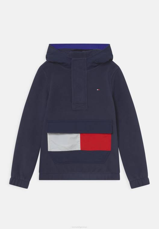 מגשר צמר קפוצ'ון פולאר NX208479 צי הדמדומים Tommy Hilfiger