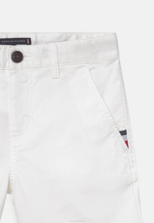 מכנסי גמיש חיוניים NX208481 לבן Tommy Hilfiger