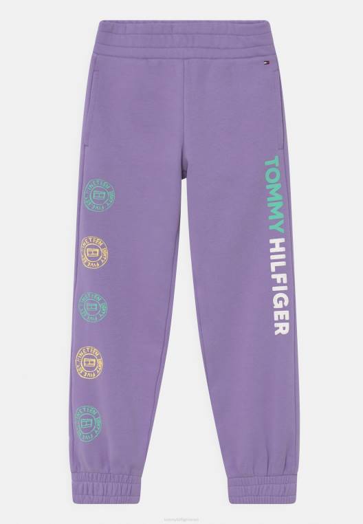 תחתונים של חליפת אימונים עם הדפסה על הדפסה NX208494 ויולה סגול Tommy Hilfiger