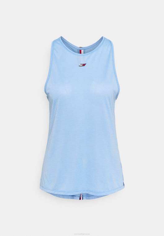 גופיית פסים רגילה NX208499 כחול בהיר Tommy Hilfiger