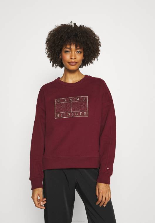 סווטשירט NX208502 אודם עמוק Tommy Hilfiger