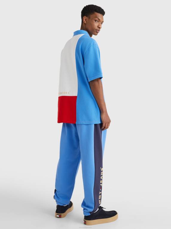 פולו חסום צבע בארכיון NX20850 כחול מהפנט Tommy Hilfiger