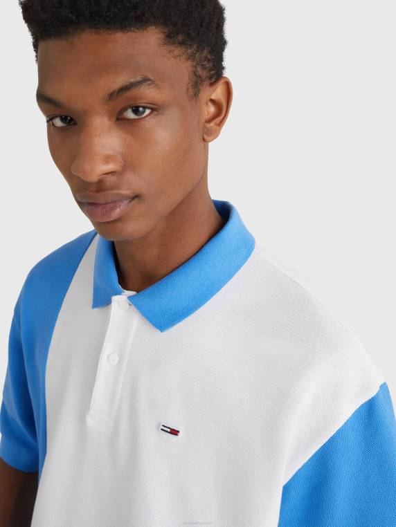 פולו חסום צבע בארכיון NX20850 כחול מהפנט Tommy Hilfiger