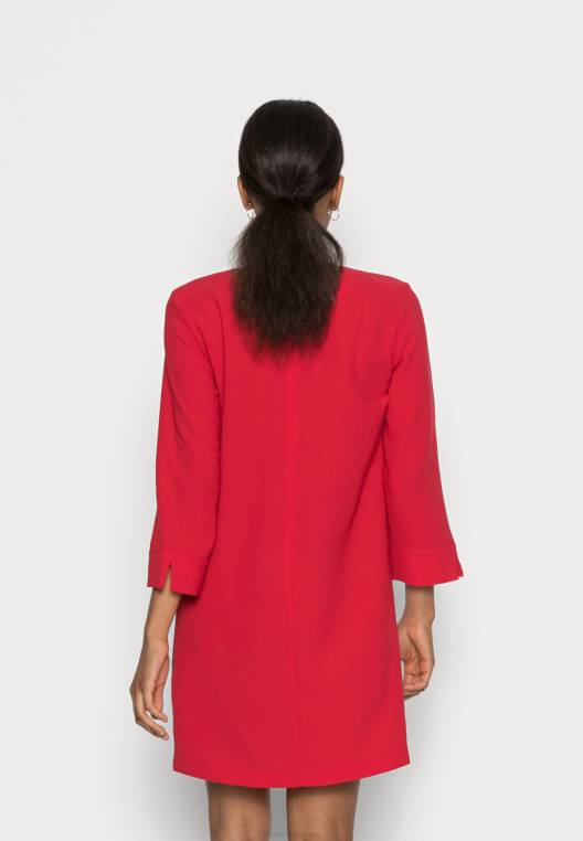 שמלת ברכיים של אנג'לה שיפט NX208531 אדום ראשוני Tommy Hilfiger