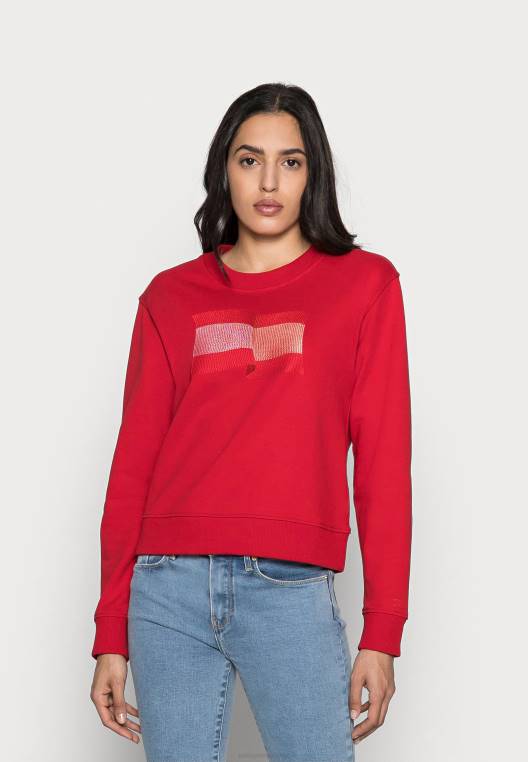 אייקון סווטשירט רגיל NX208534 אָדוֹם Tommy Hilfiger