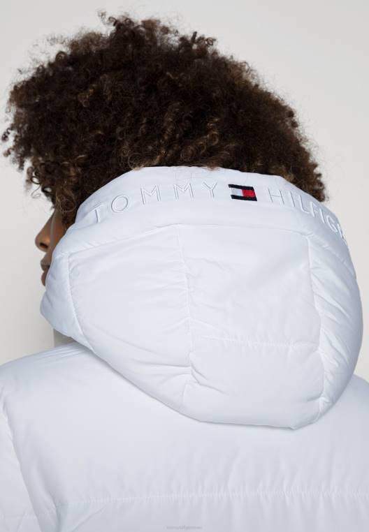 מעיל חורף מרופד סורונה NX208542 אופטי לבן Tommy Hilfiger