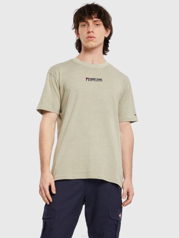 חולצה רקומה עם דגל NX20857 ערבה דהויה Tommy Hilfiger